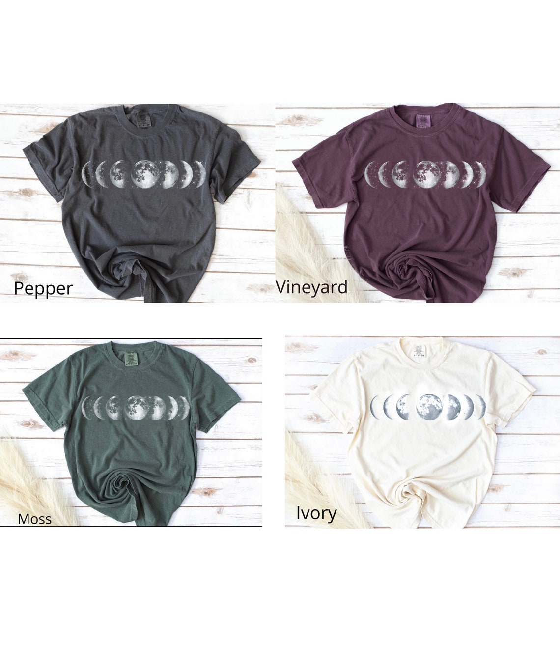 Moon Phases Shirt Full Moon Shirt Phases of Moon Sun and - Etsy