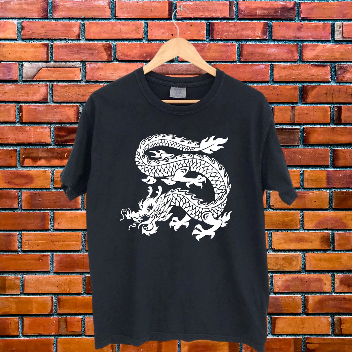 Japanese Dragon Shirt Chinese Dragon Shirt Aesthetic - Etsy