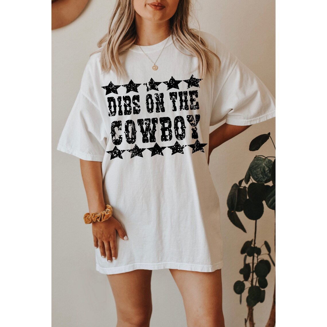 Dibs on the Cowboy Shirt Cowboys & Beer Distressed Tee - Etsy