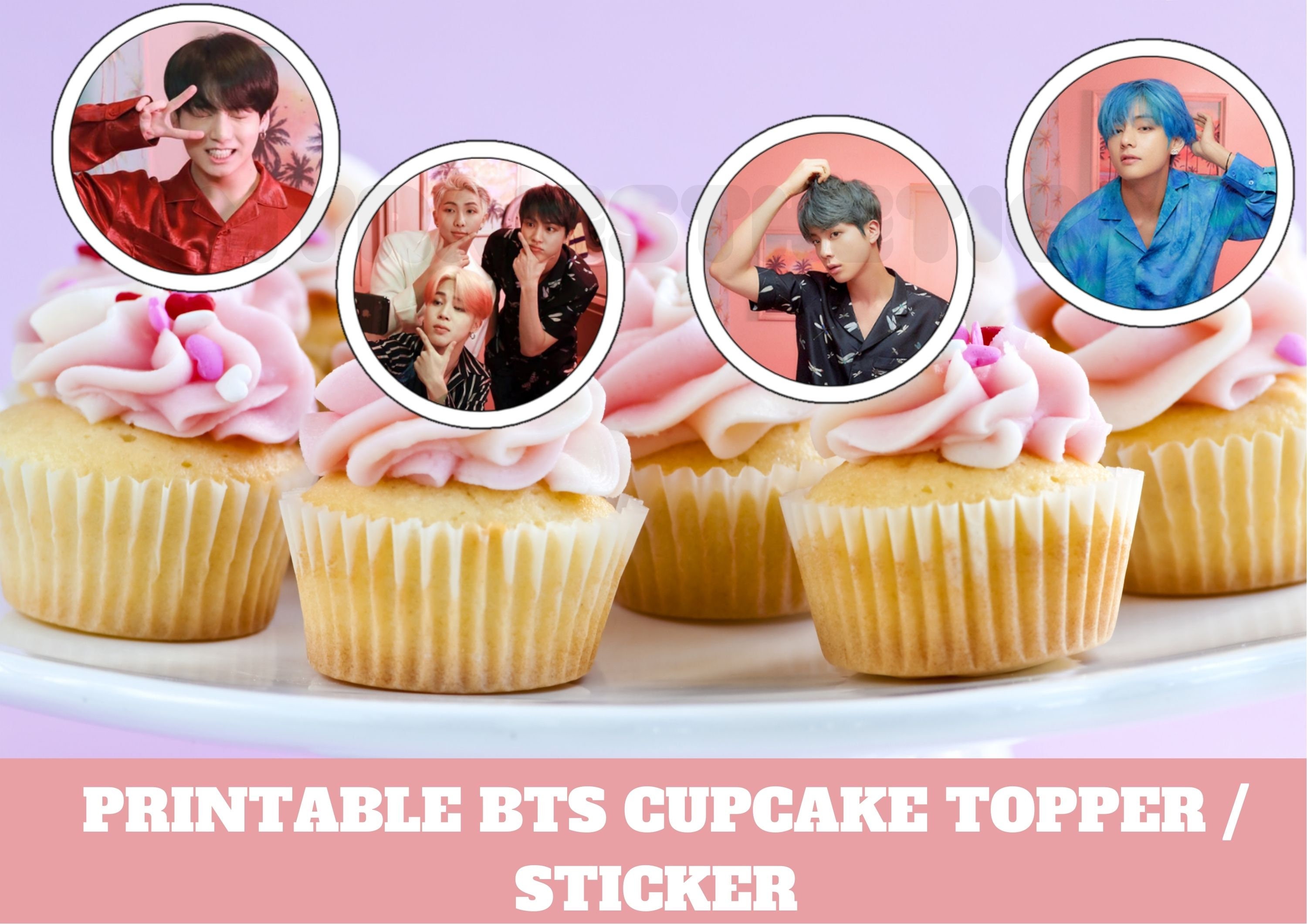 printable bts cupcake topper bts sticker bts cake topper etsy norway