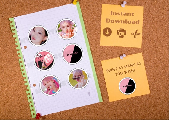 printable blackpink cupcake topper blackpink sticker etsy ireland