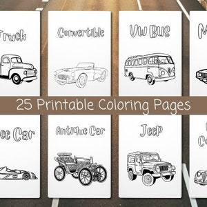 Cars Coloring Book | Cars | Truck | Jeep | Children&#39;s Coloring Book | Kid&#39;s Coloring Book | Coloring Pages | Printable Pages | Digital