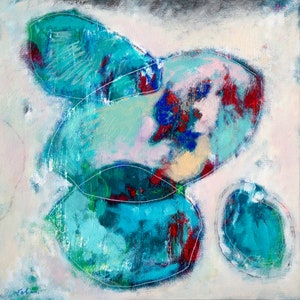 Unique Science Painting, Medical Science Art, Original Acrylic Painting, Painting on Canvas, 80 x 80 cm, Easy to Hang