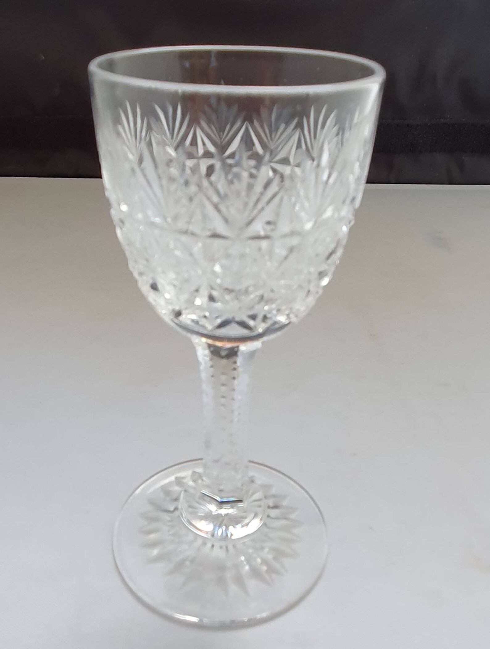 Thomas b Crystal 'WELLINGTON' Six X Liqueur Glasses Etsy
