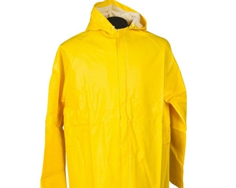 Langer Regenmantel Unisex Pvc Gelb Khaki Schwarz, Fischerkostüm