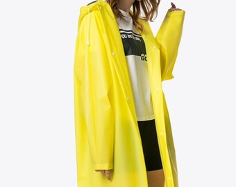 yellow rubber raincoat