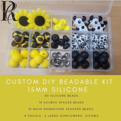 Cancer Awareness DIY Silicone Bead Kit Bulk Beads Specialty Etsy