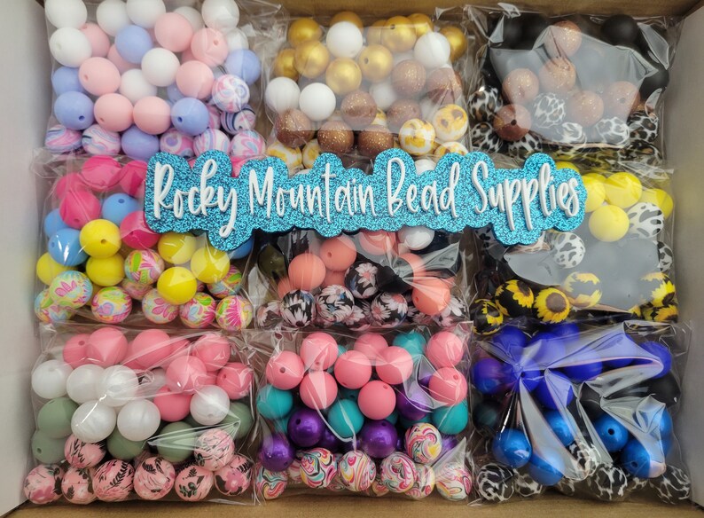 15mm Bulk Silicone Bead Starter Kit DIY Silicone Bead Kit Etsy