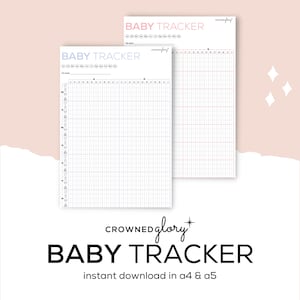 Baby Tracker Printable, Baby Weekly Log, Baby Planner, Baby Journal Inserts - A4&A5