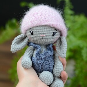 Cuddly bunny gift for baby, mascot for newborn, personalized 1st birthday present, woodland animals, toy for the newborn, plush rabbit