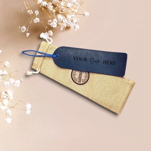 Personalized Leather Bookmark: Engraved Custom Book Lover Gift