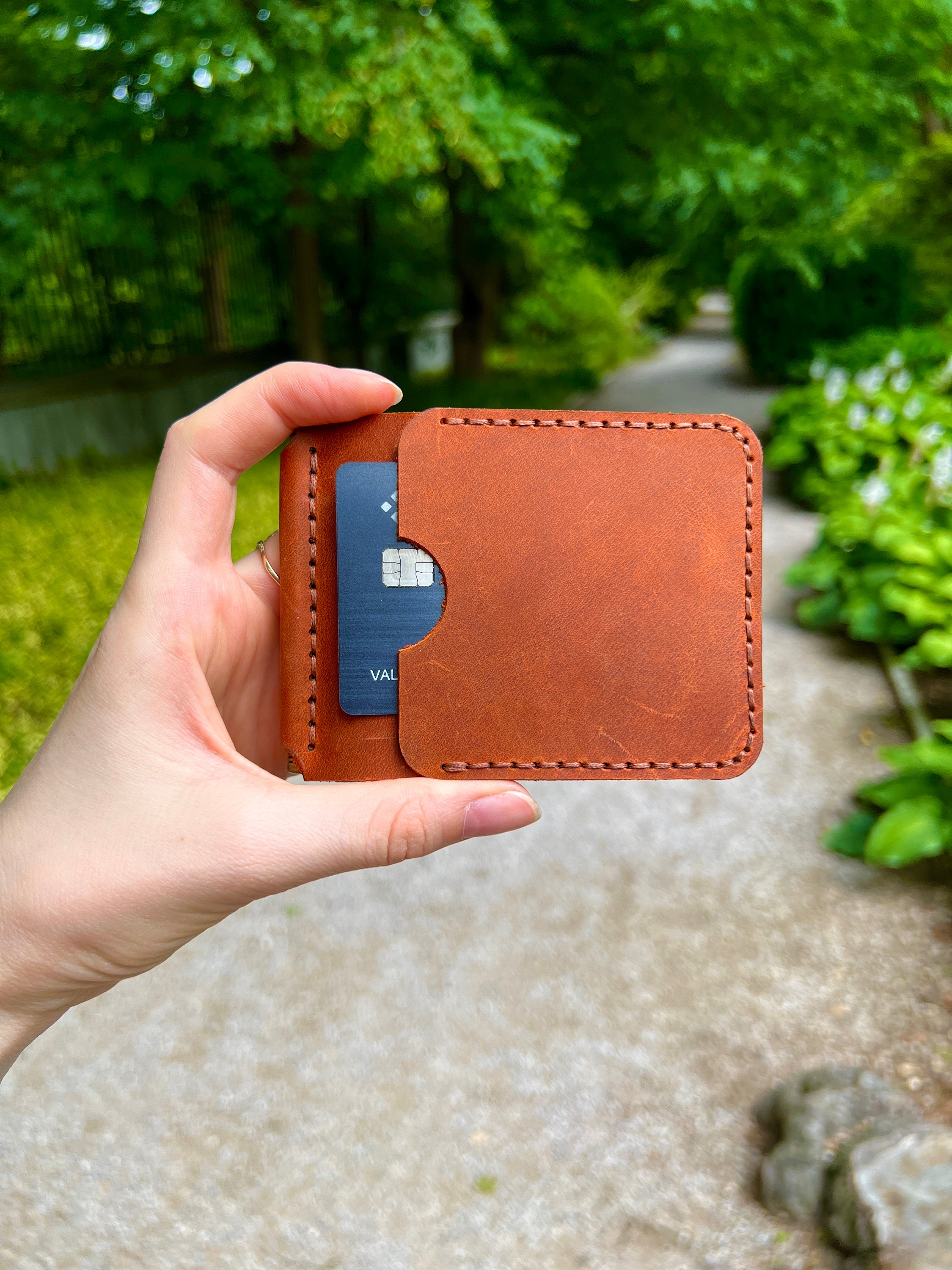 Leather Money Clip Wallet