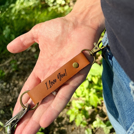 Leather Key Fob Keychain