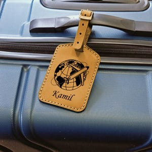 Personalized Leather Luggage Tags Сustom Bag Tag Monogrammed Luggage Tags Luggage Labels Leather Luggage Tag Loops Customized Luggage Tags