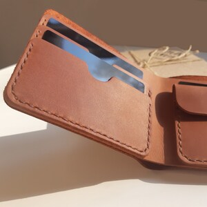 Soccer Gift. Personalized Wallet. Engraved Custom Slim Leather Wallet for Men. Football Gift. Personalized Leather Groomsman Gift for Him image 6