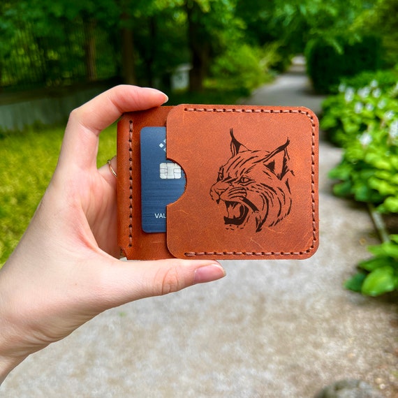 Mongorammed Leather Money Clip Wallet