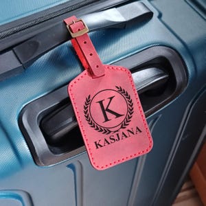 Personalized Leather Luggage Tags Сustom Bag Tag Monogrammed Luggage Tags Luggage Labels Leather Luggage Tag Loops Customized Luggage Tags