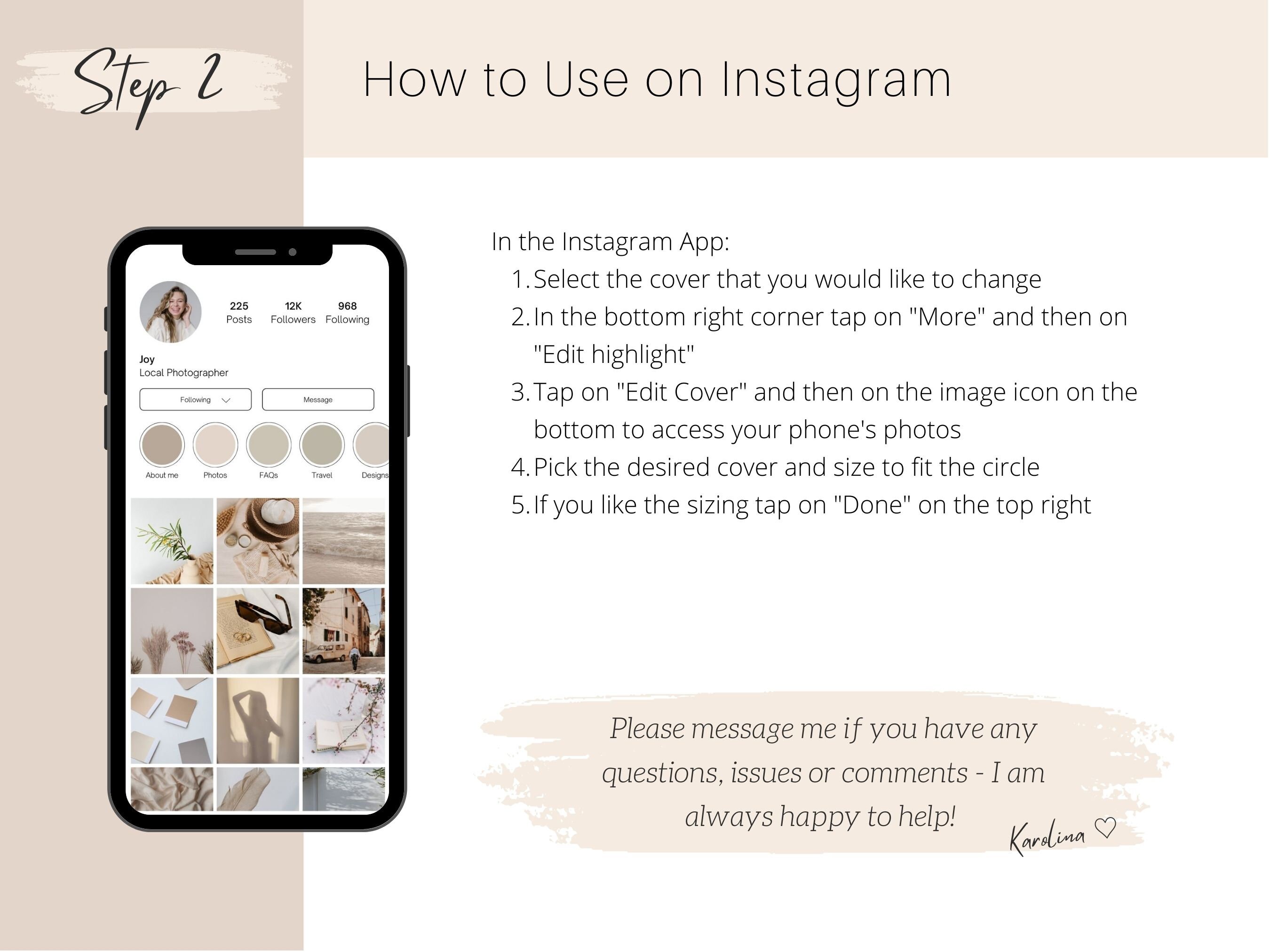 Instagram Story Highlight Covers Neutral Aesthetic Icons for Social ...