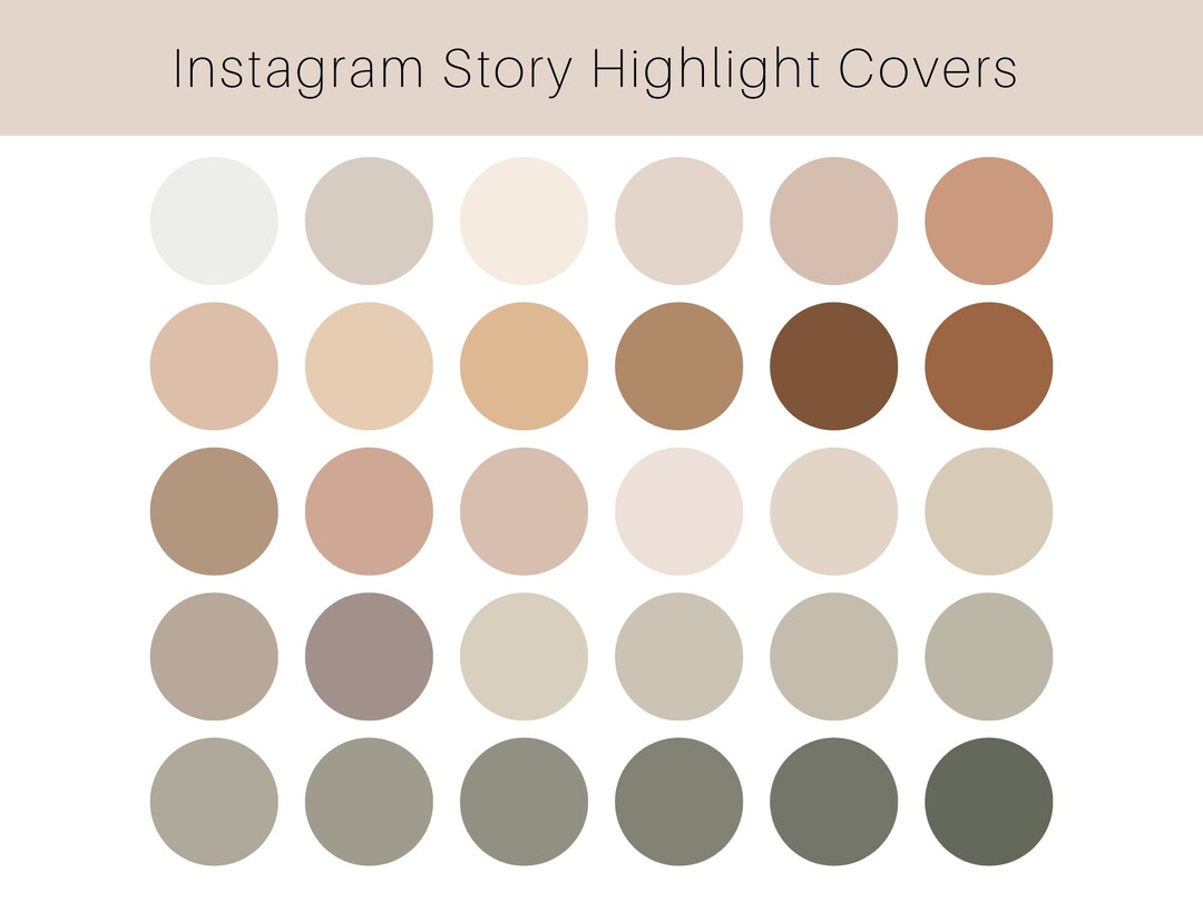 Instagram Story Highlight Covers Neutral Aesthetic Icons for Social ...