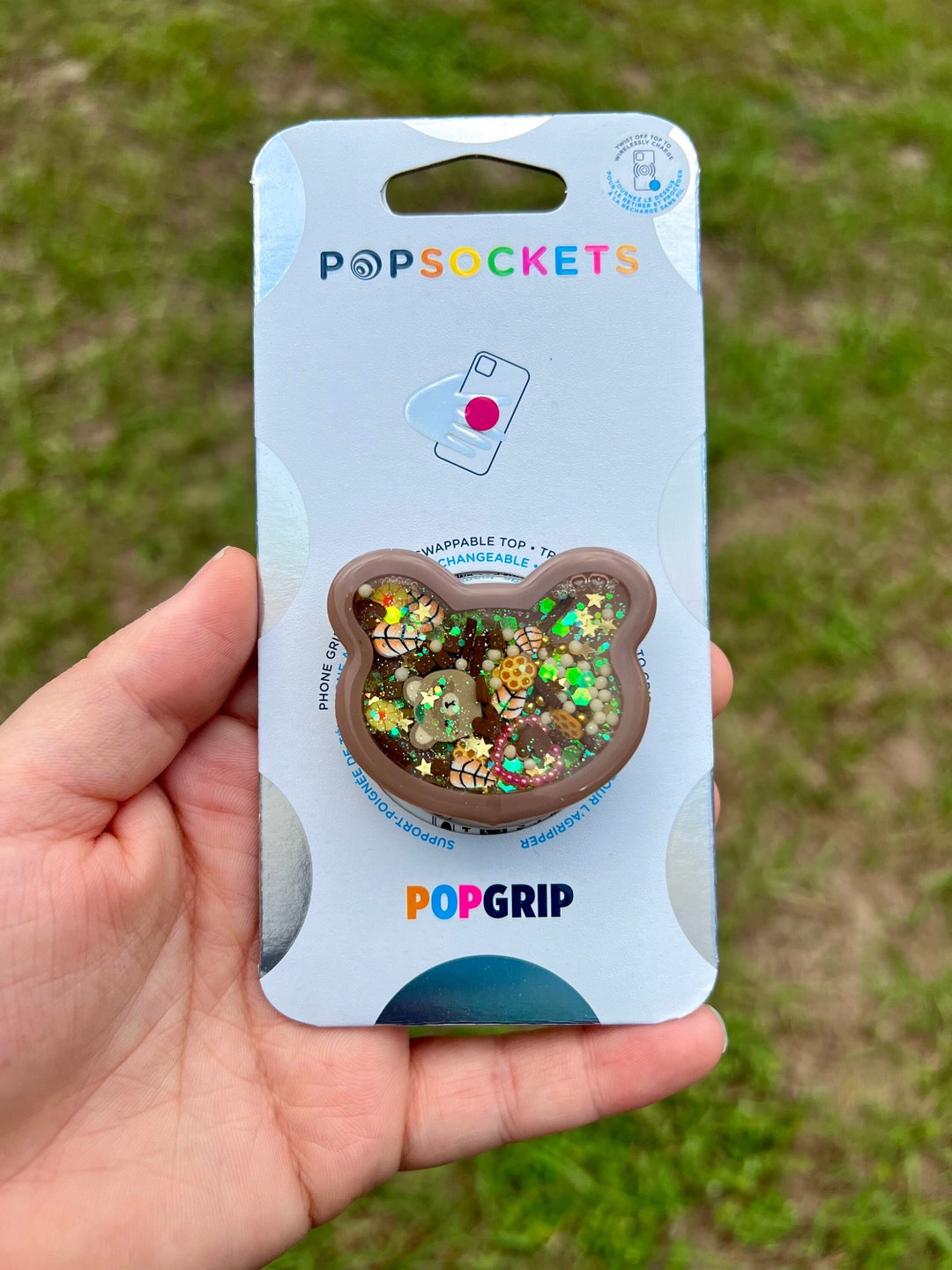 Popsocket ™ Popgrip LITTLE BEAR SHAKER Honey Comb Nature Cute Kawaii ...