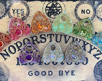 PopSocket™ PopGrip Phone Grip Swappable Top Ouija Phone Grip Planchette | Glitter IPhone Badge Accessory | Stand | Gothic Spooky | Gift For