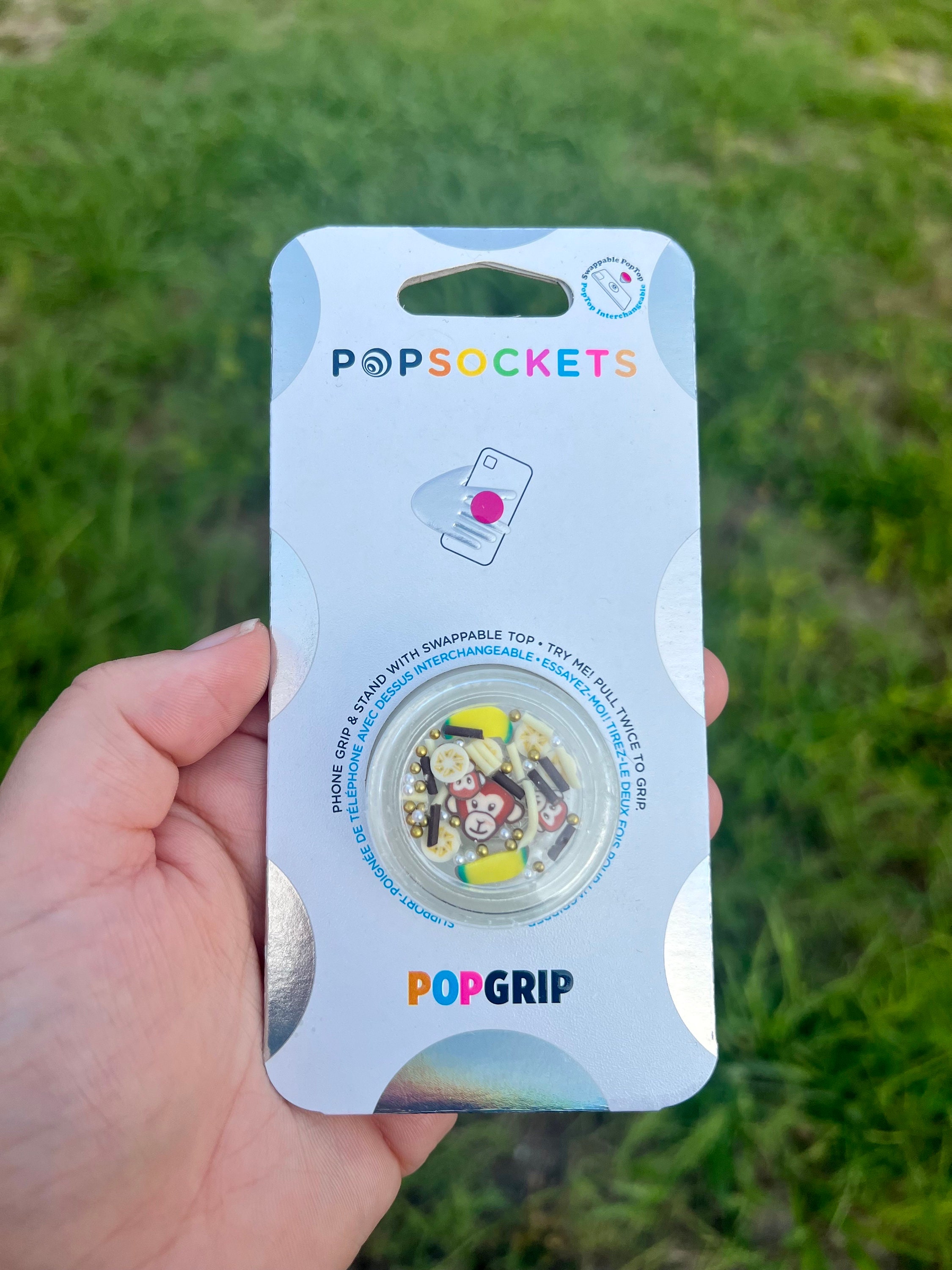  Meme Monkey Stuffed Hiding a secret Funny Picture Design  PopSockets Standard PopGrip : Cell Phones & Accessories