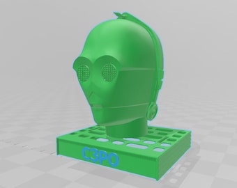 C-3po Head to wear or display Digital download