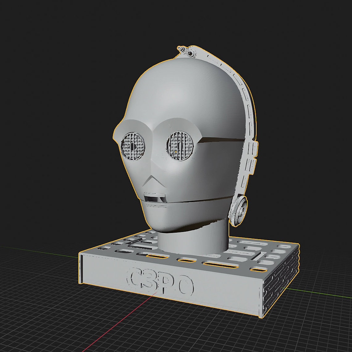 C3PO Inspired 1:1 Wearable or Display 3d Printing STL File | Etsy