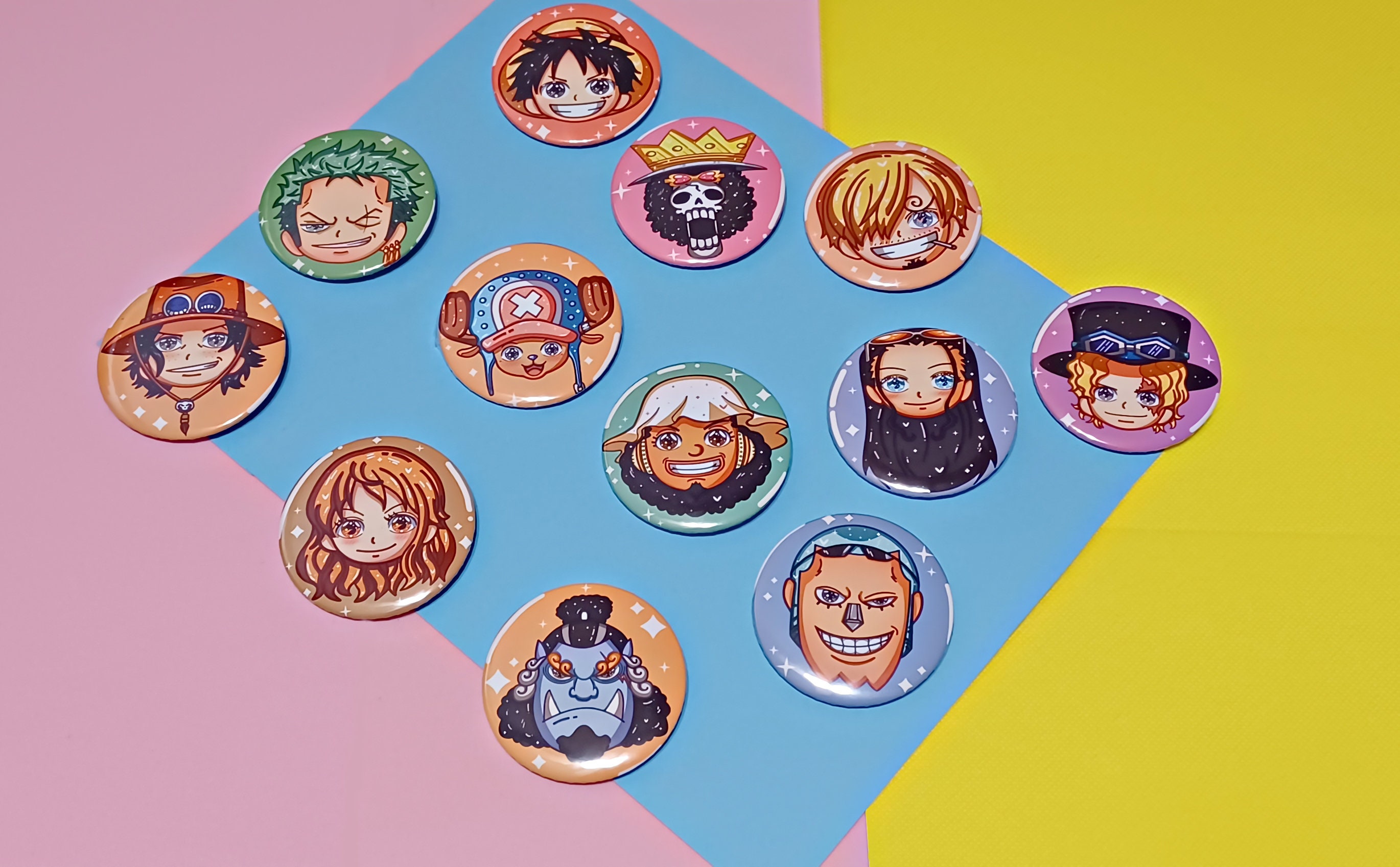Straw Hat Pirates - A One Piece Enamel Pin Collection by Sara