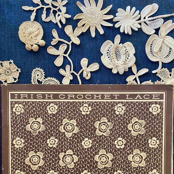 Mid Twentieth Century Irish Crochet Instruction Book With Linen Patterns