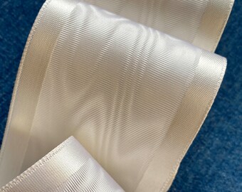 Vintage Swiss Quality Moiré Ribbon