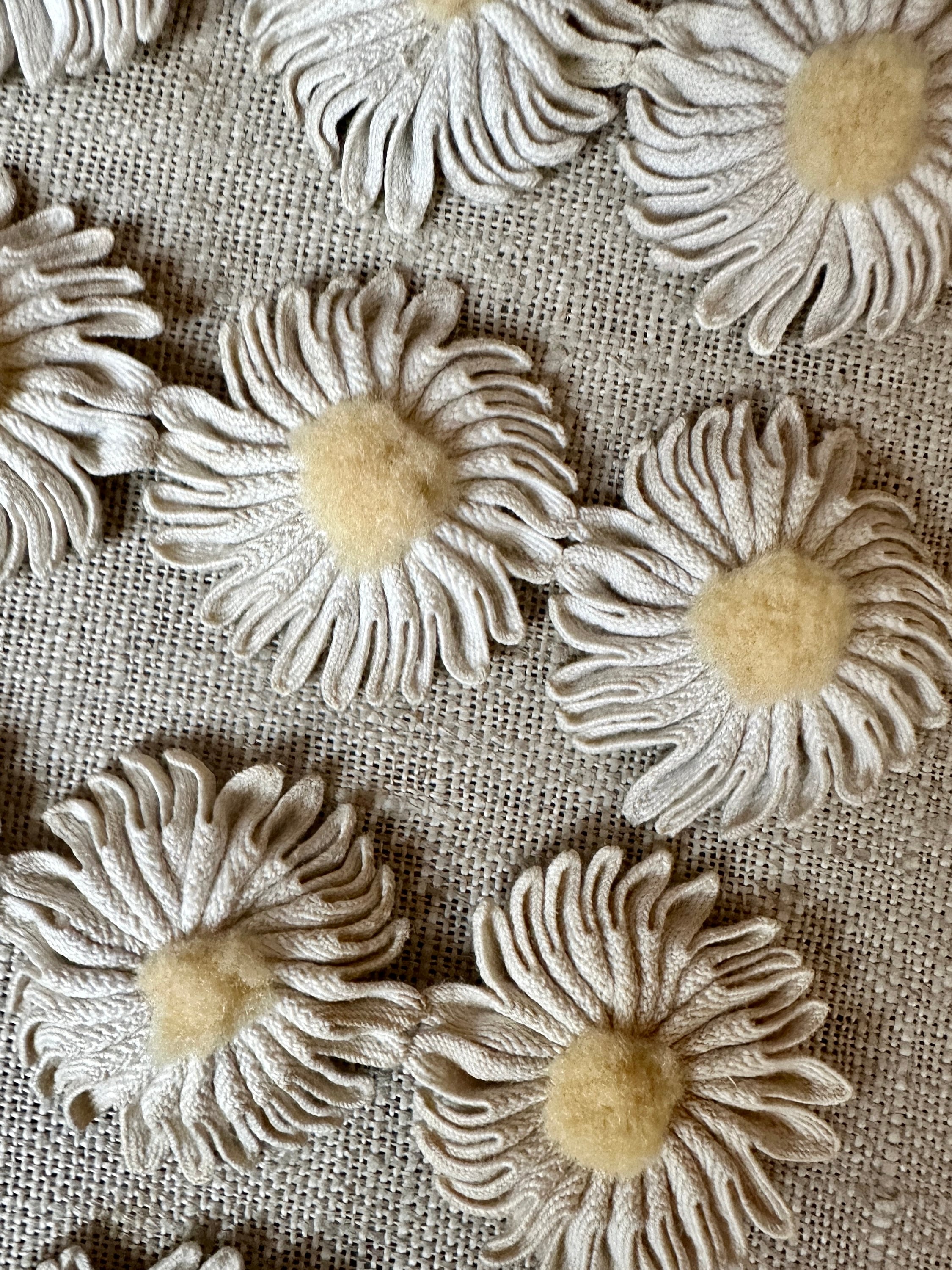 Four Antique Hand Sewn Rick Rack Flowers - Etsy
