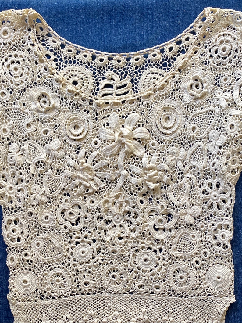 Antique Irish Crochet Blouse image 6