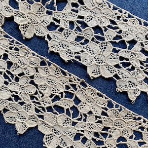 Antique Hand Made Venetian Gros Point Lace Length
