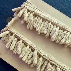 Antique French Hand Made  Passementerie  Bobble Trim by the Half Yard