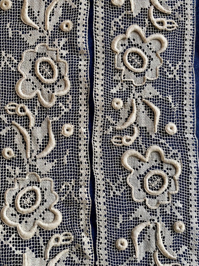 Hand Made Netted Filet Lace by the Yard 3.5 Inch Width - Etsy