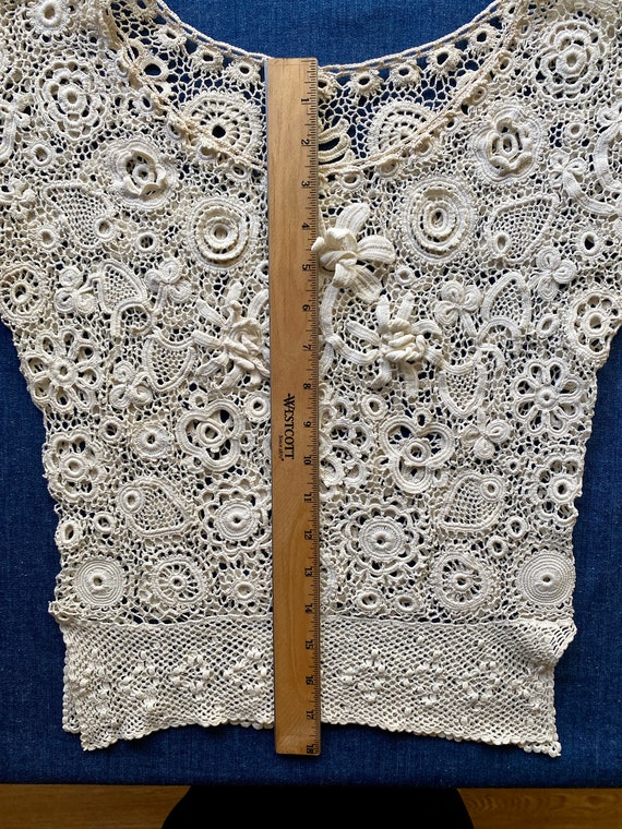 Antique Irish Crochet Blouse - image 9