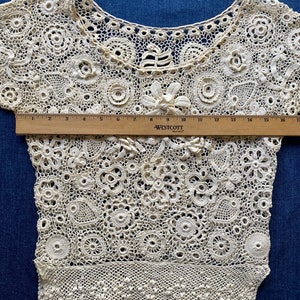 Antique Irish Crochet Blouse image 8