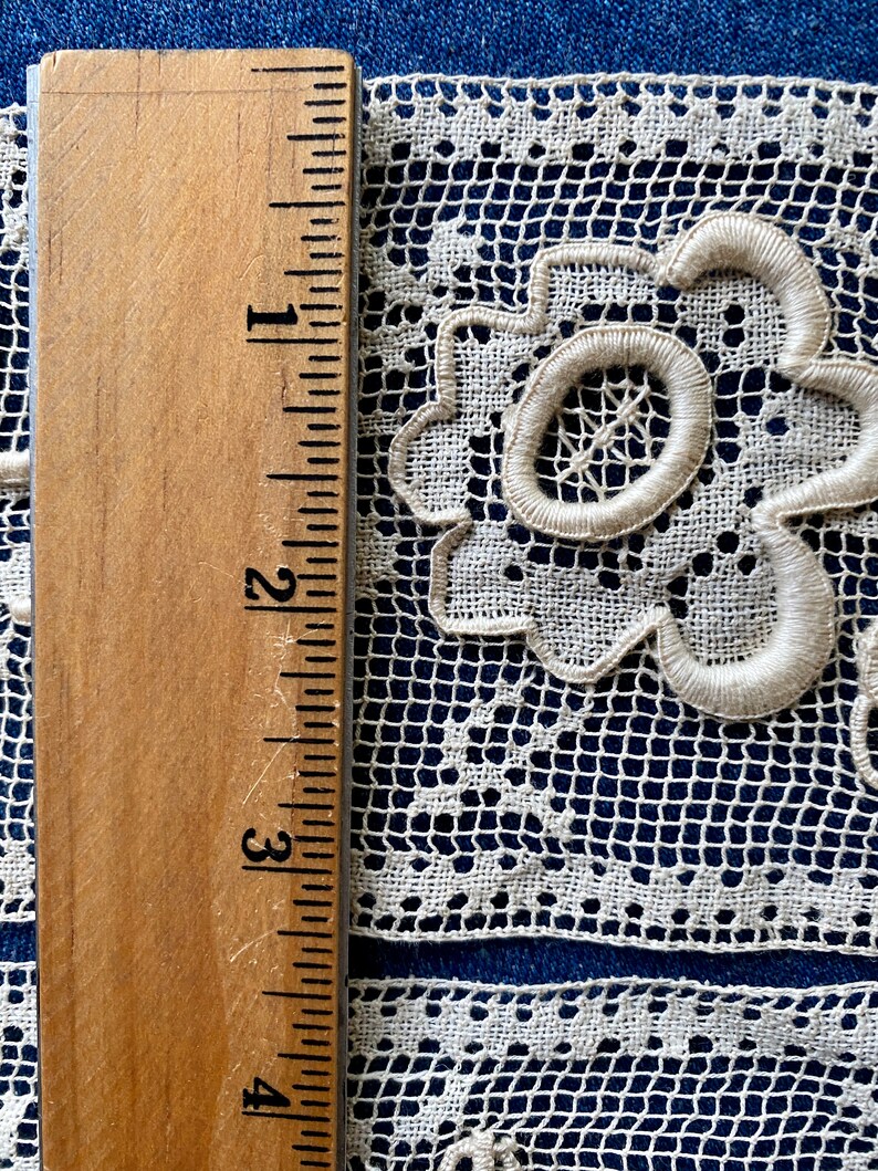 Hand Made Netted Filet Lace by the Yard 3.5 Inch Width - Etsy