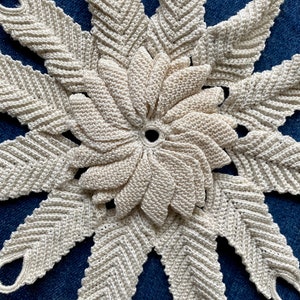 Antique Hand Made Crochet Lace Flowers