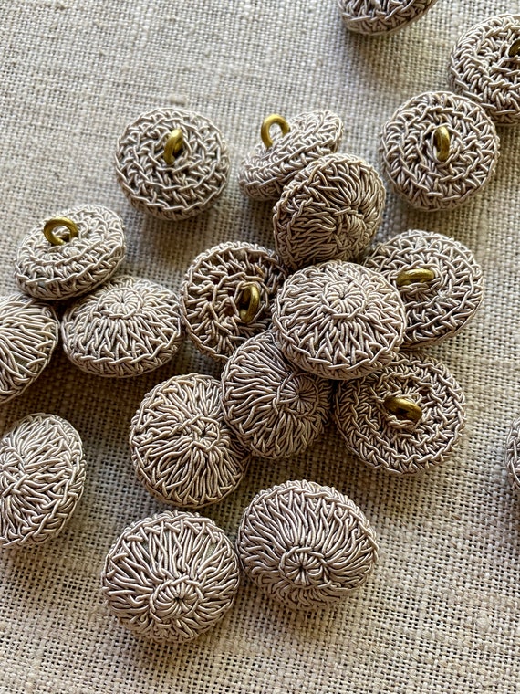 Antique Hand-Crocheted Button