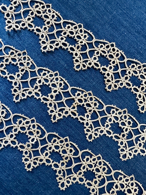 Antique Hand Made Tatted Lace