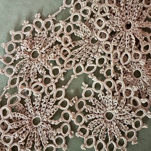 Antique Hand Made Crochet Lace By The Yard