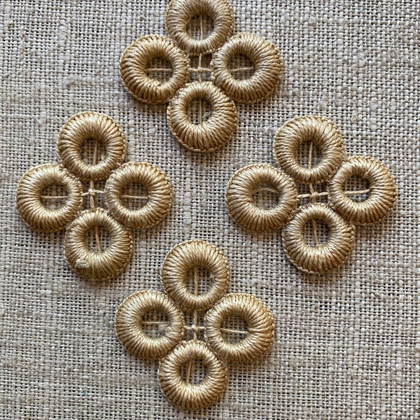 Five Different Choices Antique Buttonhole Stitch Roundels