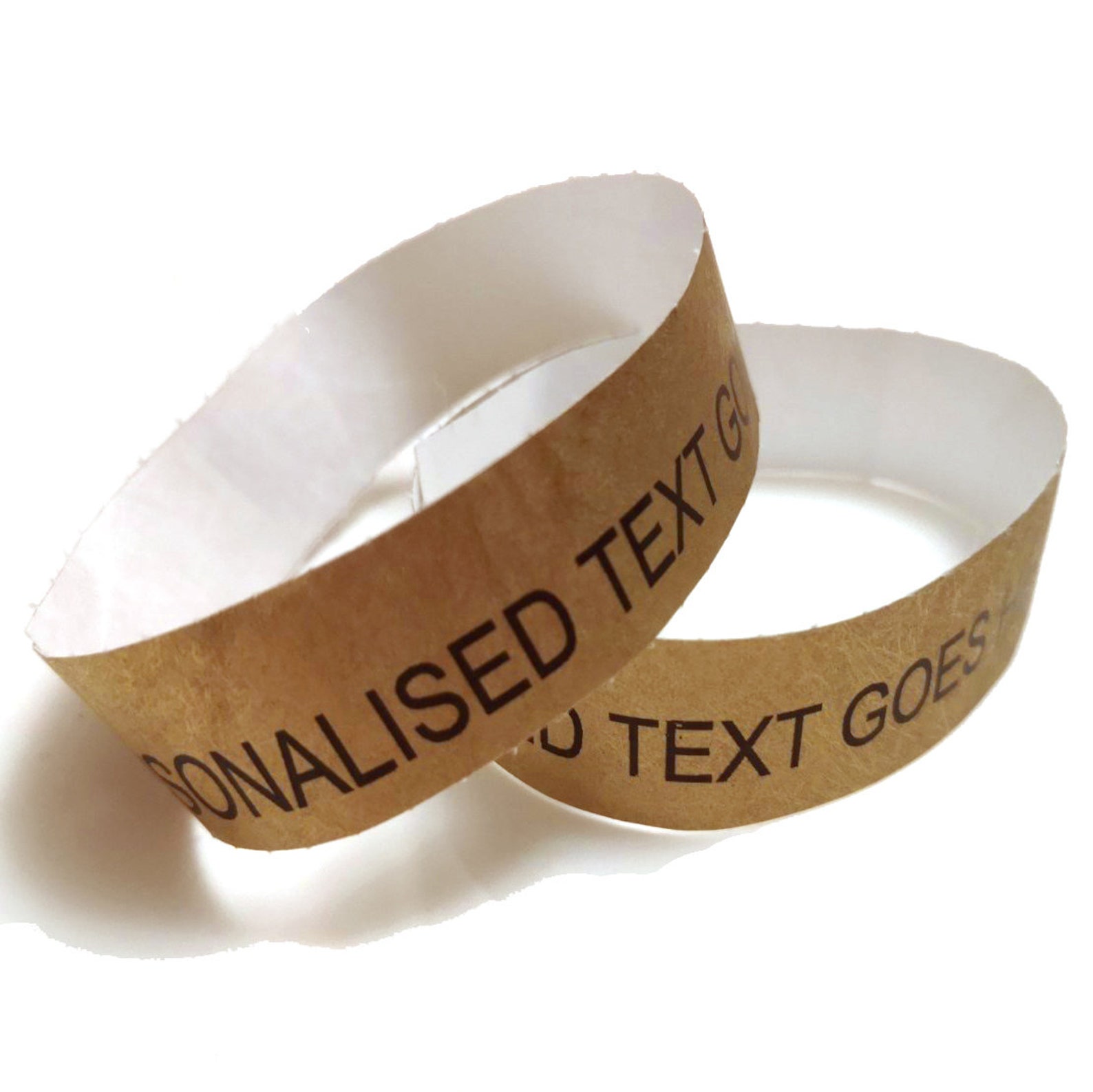 50 Personalised Paper Wristbands Custom Text Tyvek Bands Hen Etsy UK