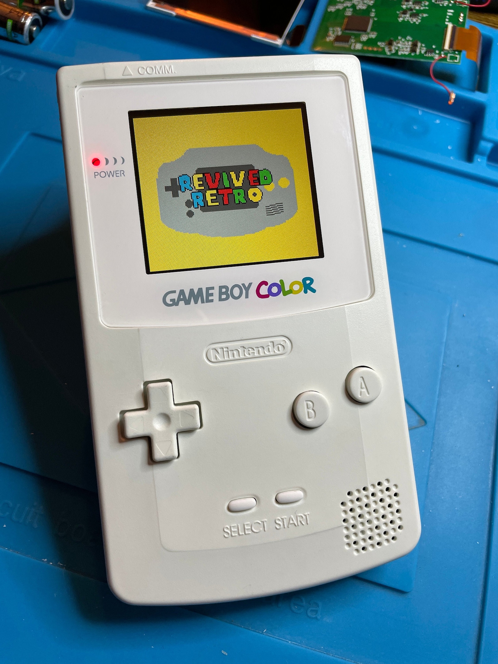 Custom Backlit Gameboy Color Mr White Upgraded Etsy