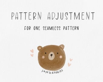 Seamless Pattern Adjustment: Background & Layout Changes