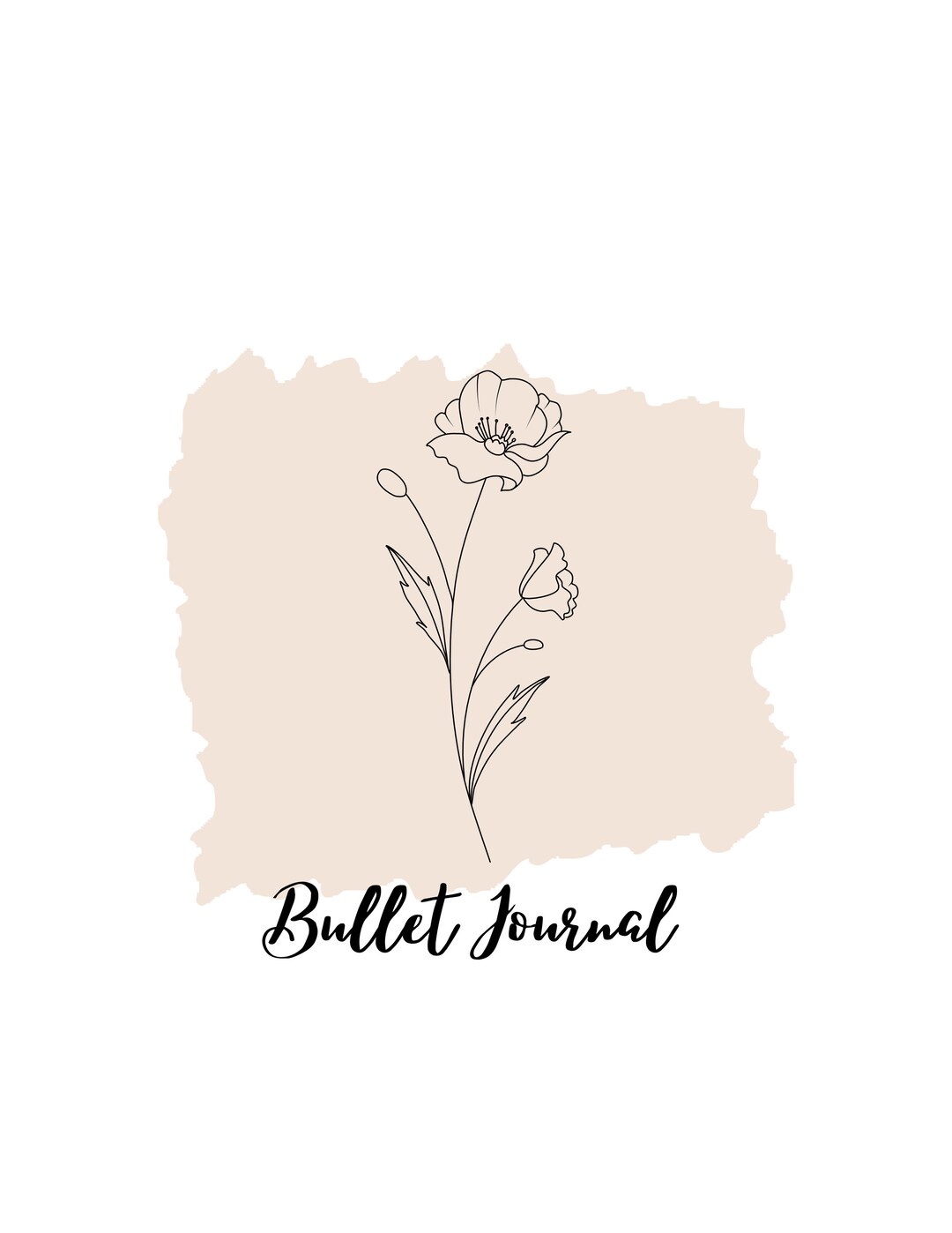 Minimalist Bullet Journal Printable Bullet Journal - Etsy