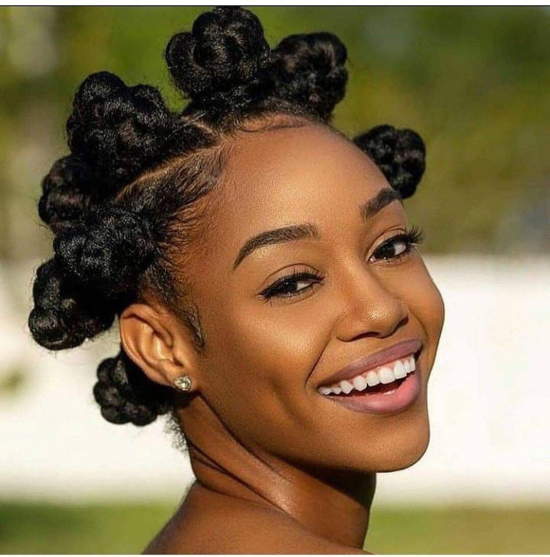Bantu Knots Full lace wig braids Braided wig African queen Etsy