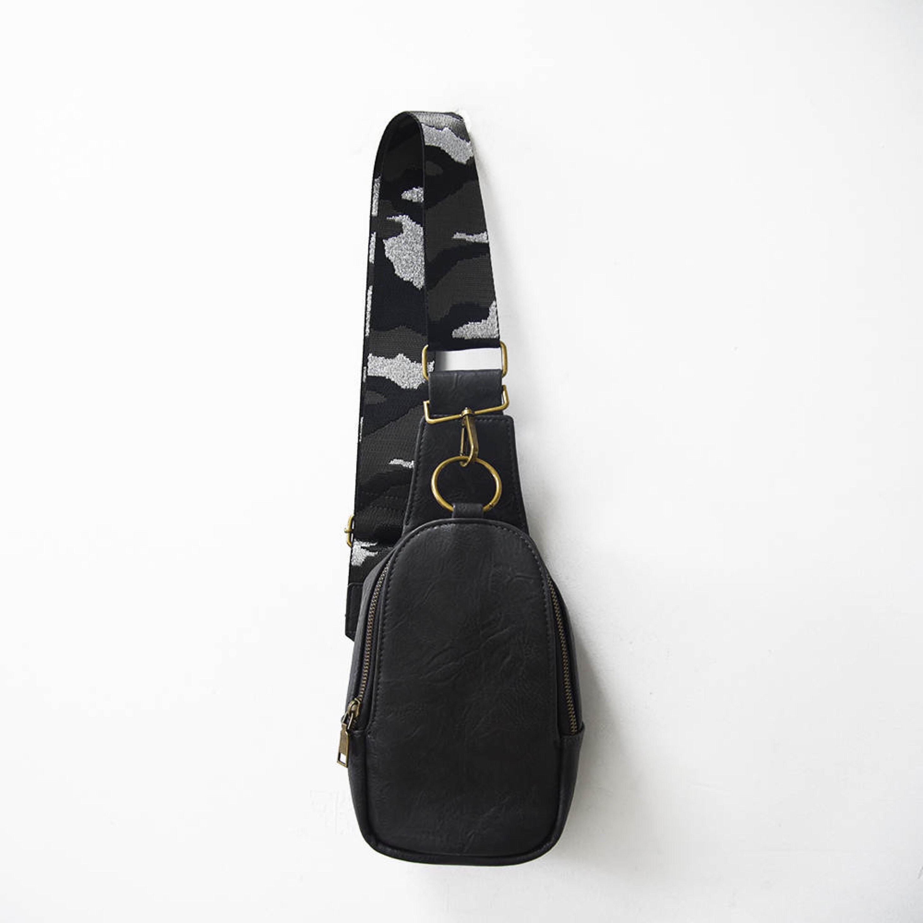 Guitar Strap Leather Purse Black Leather Sling Bag for Women -  Israel